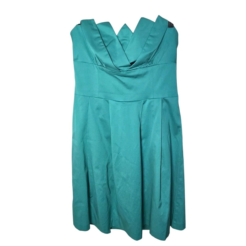 Trina Turk Strapless Mini Dress 8 Med Teal Fairy Homecoming Formal Cocktail